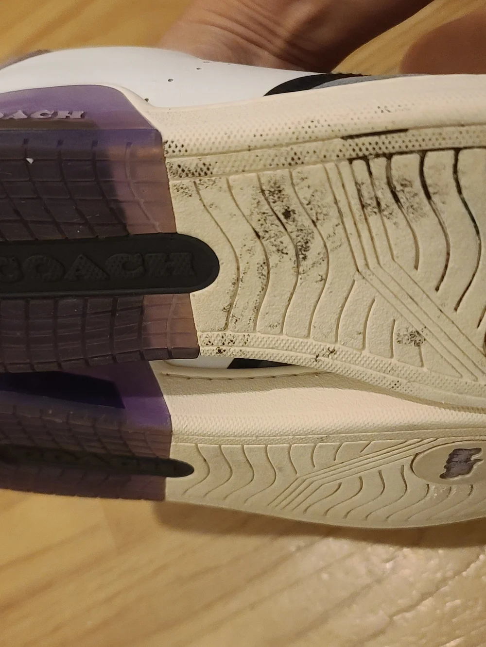 Coach Men's Lavender, Gray & Black Low-Top Sneaker